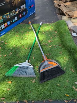 Two Household Brooms Set