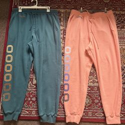 Overtime Joggers Bundle – Teal & Peach | Great Condition