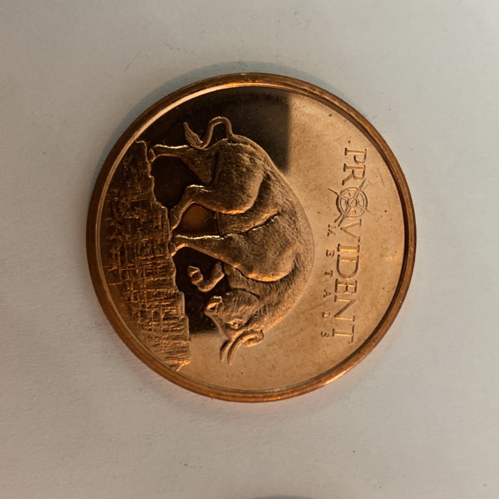 1 ounce 999 fine Copper Providence metals coins