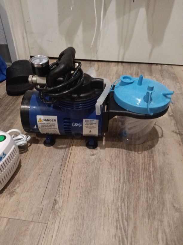Drive Medical Heavy-Duty Suction Machine & Medline Aeromist Compact Nebulizer Compressor.