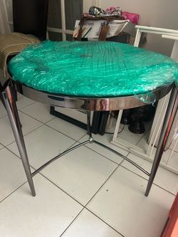 Table with glass