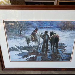 "Makin' Tracks" Framed Print by Robert Summers. 