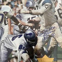 Autographed Deacon Jones giant time warp