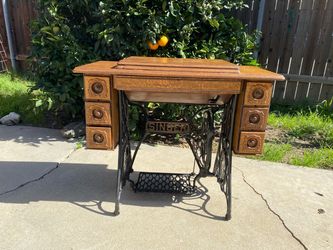 Off grid, singer, red eye, treadle, sewing machine