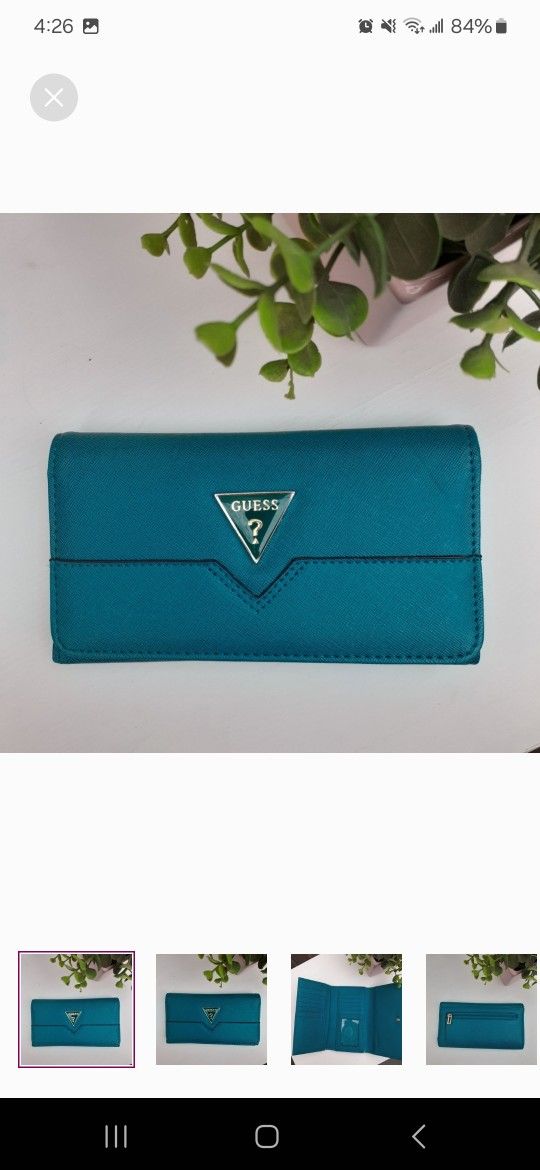 Guess Turquoise Wallet