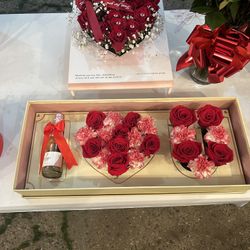 Valentine’s Day Box Floral Arrangements💐🌹♥️