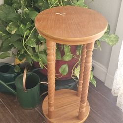 Tall Wooden  Plant Stool