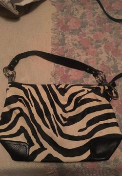 Large zebra bag