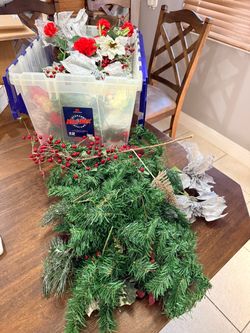 Christmas Holiday Decoration Bundle with Storage Box