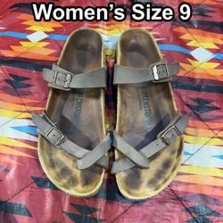 Birkis Birkenstock Mayari Strappy Sandals Brown Sz 40 Women’s Size 9