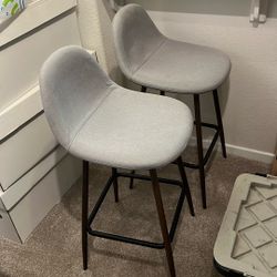 Two Grey Stools