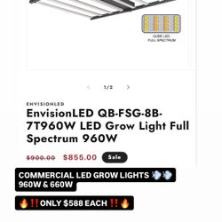Grow Lights 960W / 66W New In Box