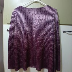Misoom Shimmer Knit Top Mauve