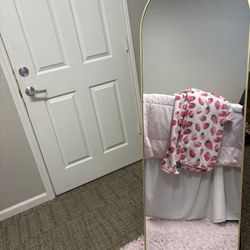 Gold Rim Full Body Mirror 