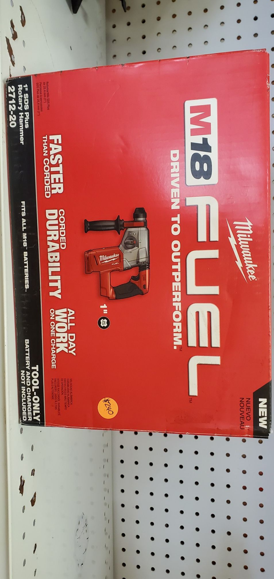 Milwaukee M18 Fuel SDS Plus Rotary Hammer Drill 1" - TOOL ONLY