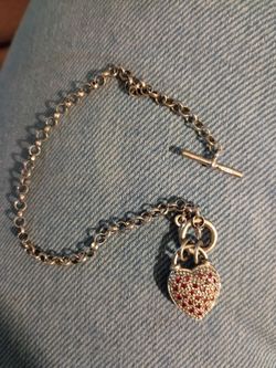 925 heart bracelet