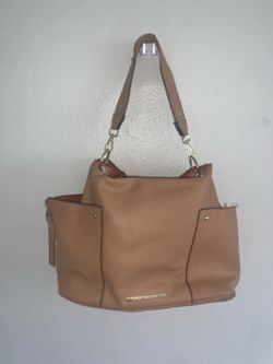 Steve Madden tan pebbled tote / hobo shoulder bag
