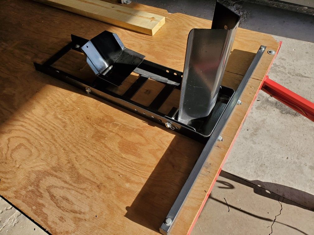 Motorcycle Stand And Wheel Chock 1800lb Pittsburgh Brand