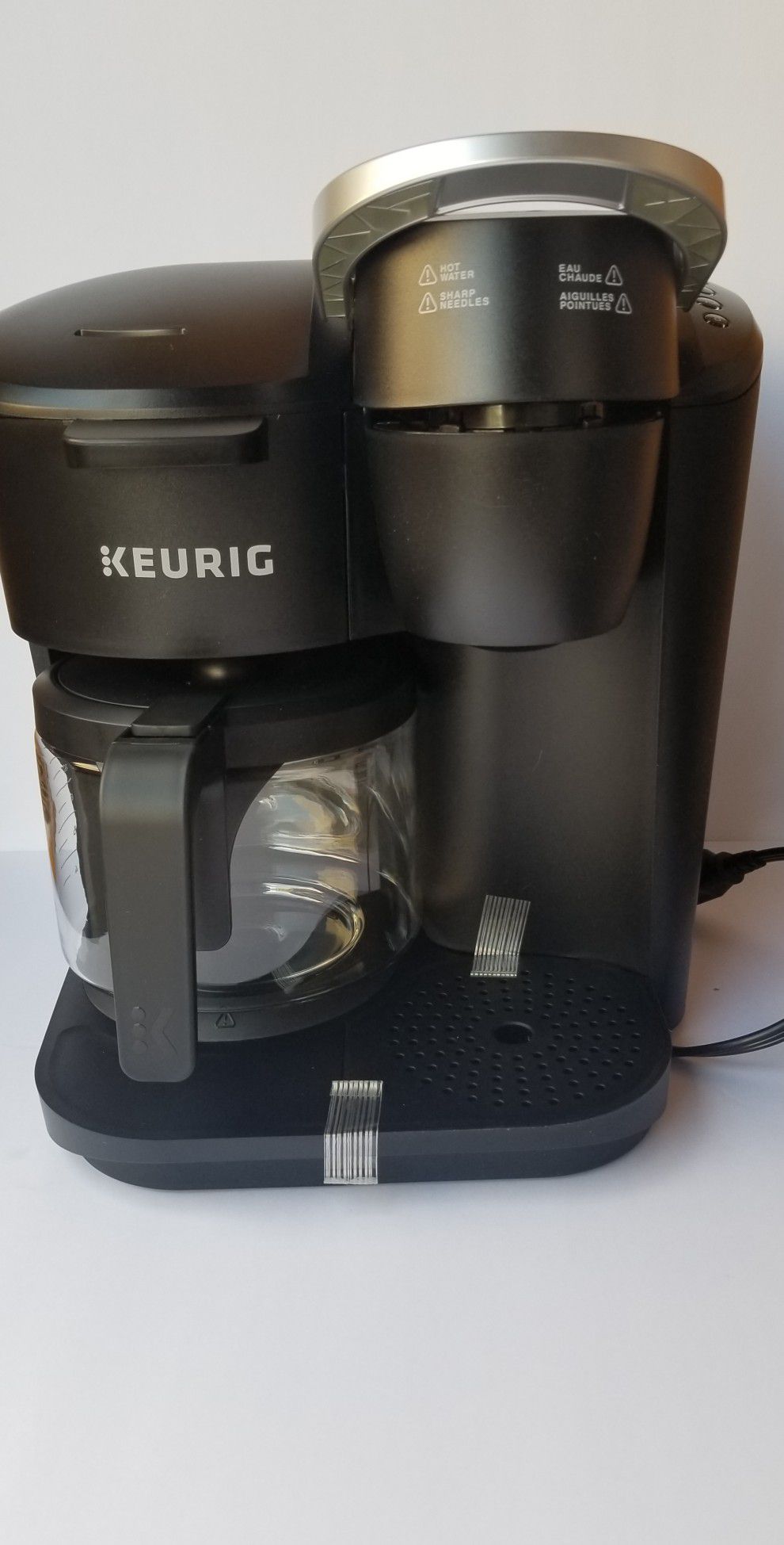 Keurig K-Duo Essentials Coffee Maker, Single K-Cup Pod & 12 Cup Brewer, Black