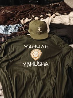 Yahuah Yahusha Lion Graphic Tee and Hat Set