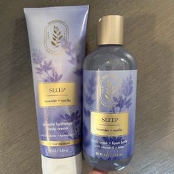 SLEEP Body Cream + Body Wash - NEW Unused