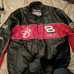 Dale Earnhart Mens Med Leather Coat