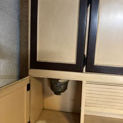 Vintage Kitchen Cabinet with Flour Sifter