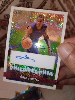 Allen Iverson sneaker con card