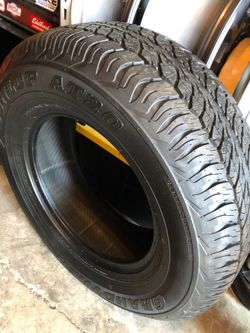 1 new single. 265 70 R 17 Dunlop Grandtrek AT20. 0-miles  $125
