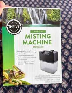 Reptile misting machine