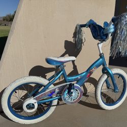 Huffy Frozen 16 Inch Kids Bike With Support Wheels