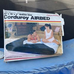 Comfort Rest Queen Corduroy Airbed & pump