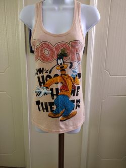 Disney Goofy How To Hook Up Your Home Theater Tank Top - Front 