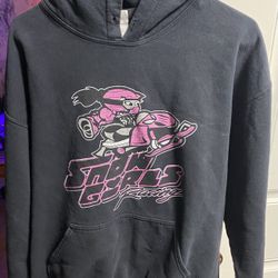 Women’s black hoodie- L