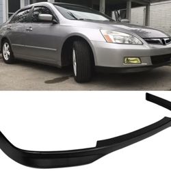 Fits 03-05 Honda Accord 4Door Sedan Type-R Unpainted Front Bumper Lip Spoiler PP