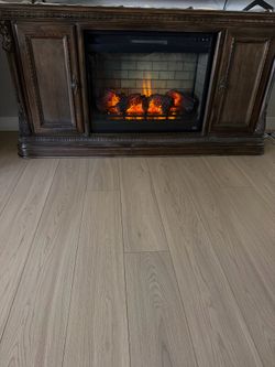 wood fire place