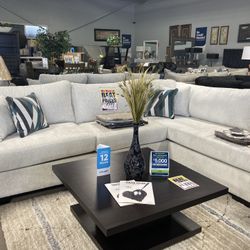 white sectional ☁️✅ $1,899