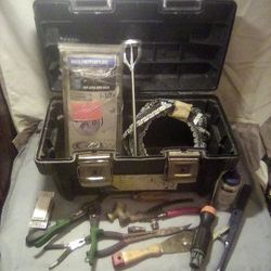 Stanley Tool Box With Tools 