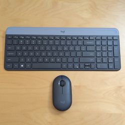 Logitech Wireless Keyboard Mouse Combo MK470 Slim For Laptop Computer