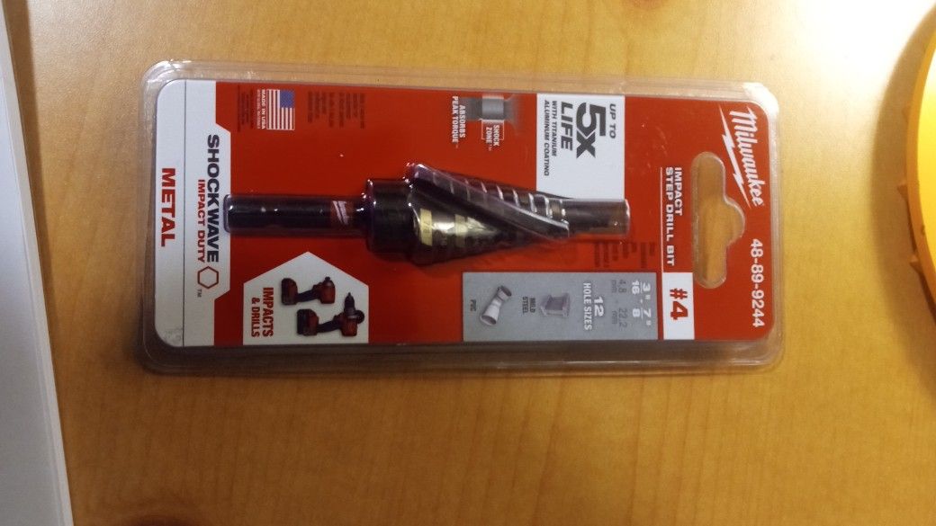 Milwaukee #4 Step Drill Bit