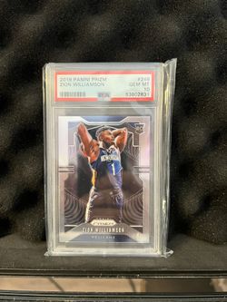 2019 Panini Prizm Zion Williamson ROOKIE CARD RC PSA 10 GEM MINT #248