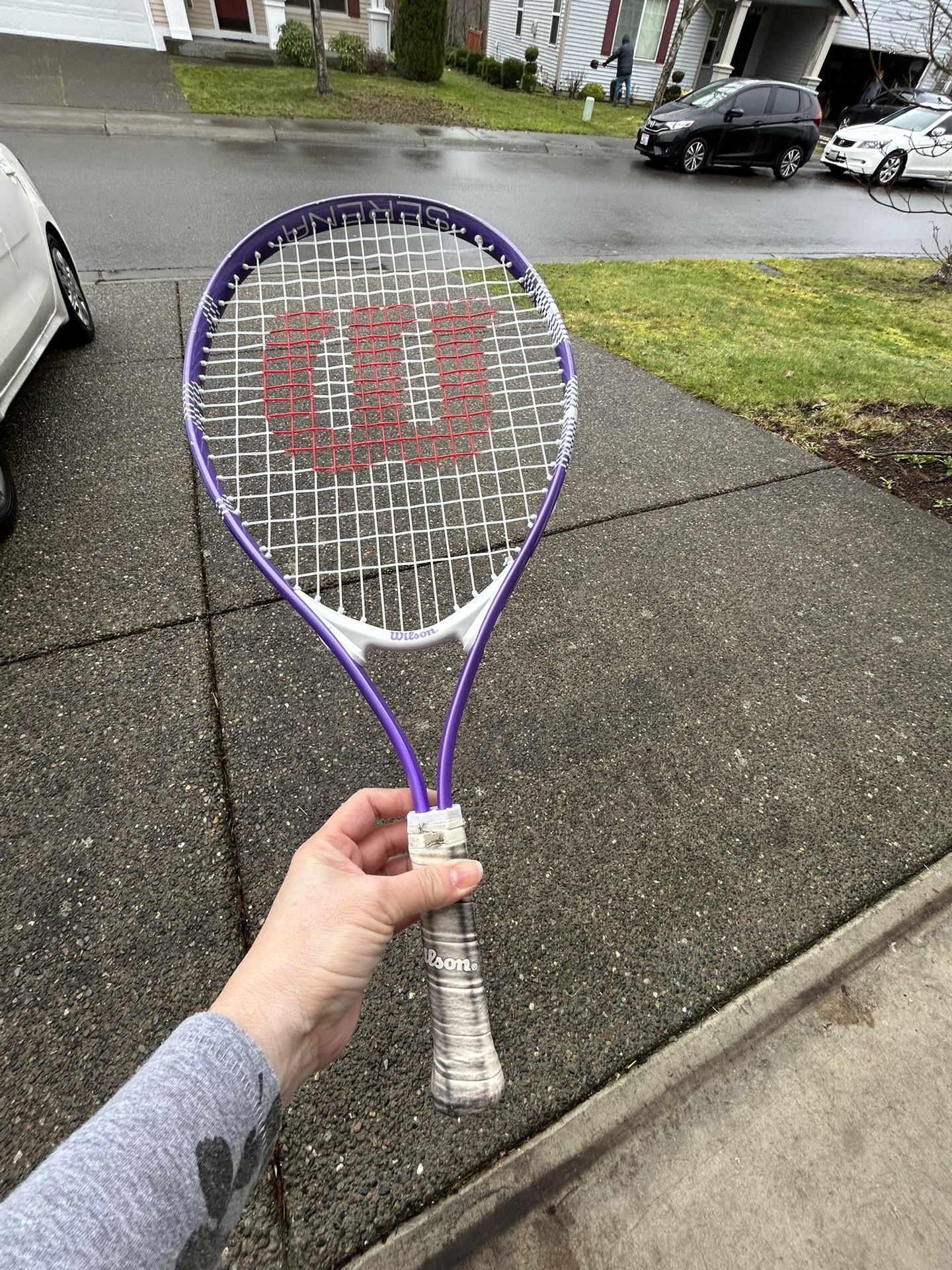 23” Tennis Racket (selling Three In Blue, Pink, Purple)
