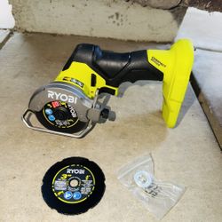 RYOBI 18V ONE+ HP Compact Brushless Cut-Off With 2-Blades Tool Only New