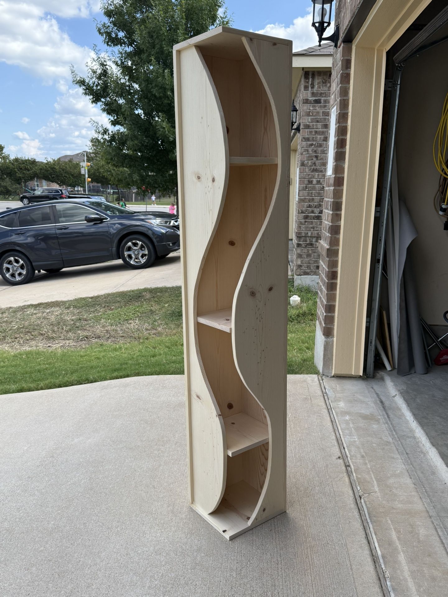Custom Corner Shelves And Workbench