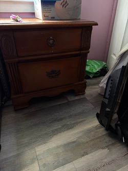 Wooden nightstand