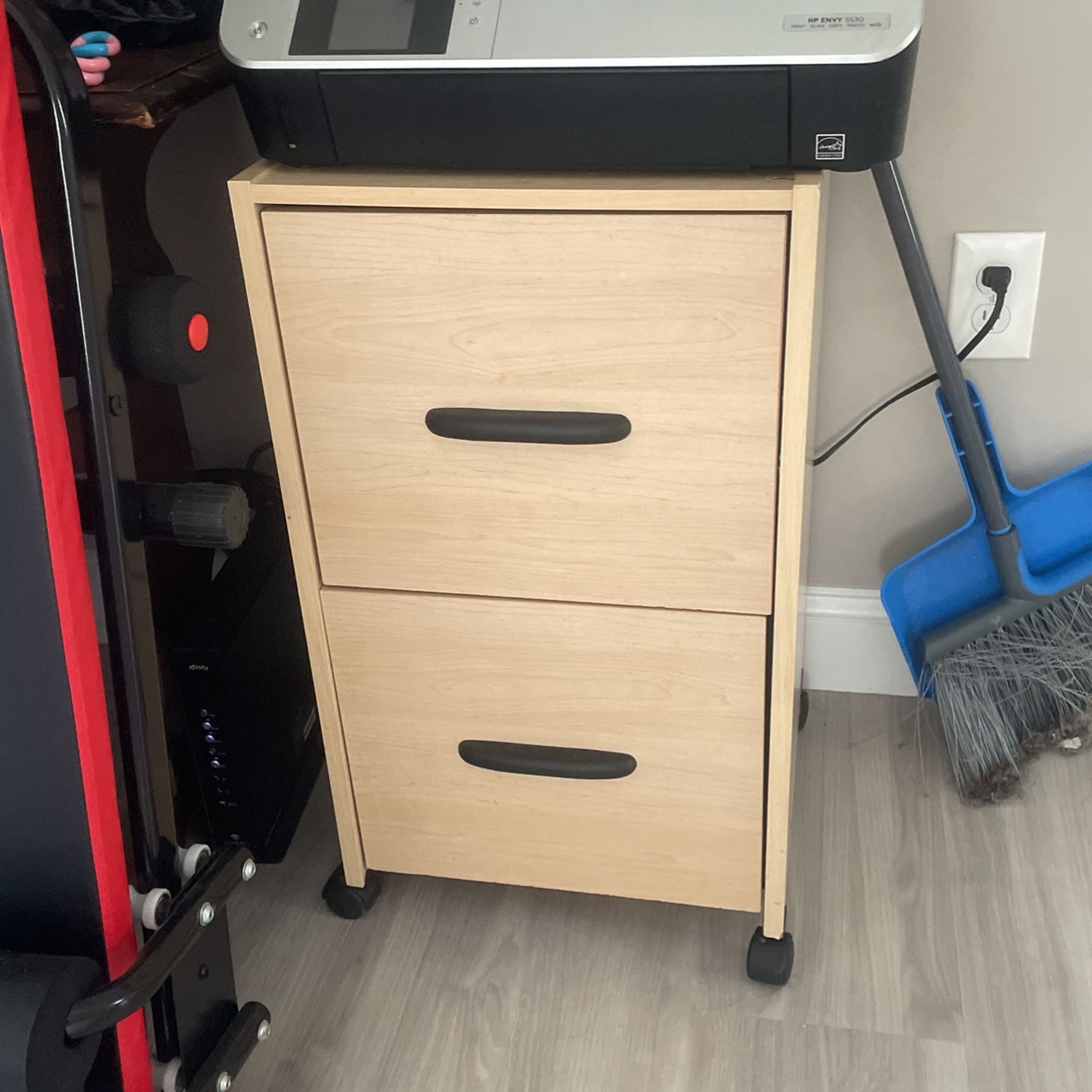 File Cabinet And Printer