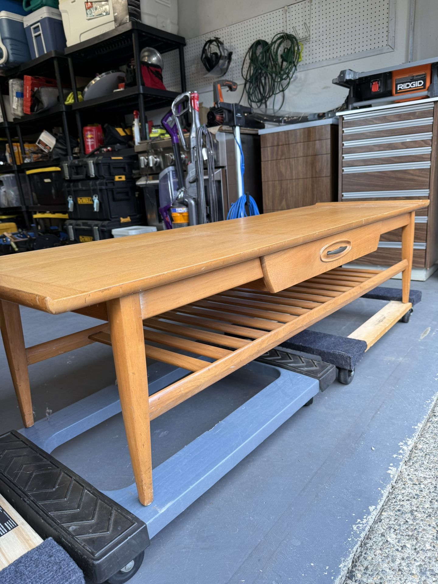 Morganton Mid Century Coffee Table With Drawer