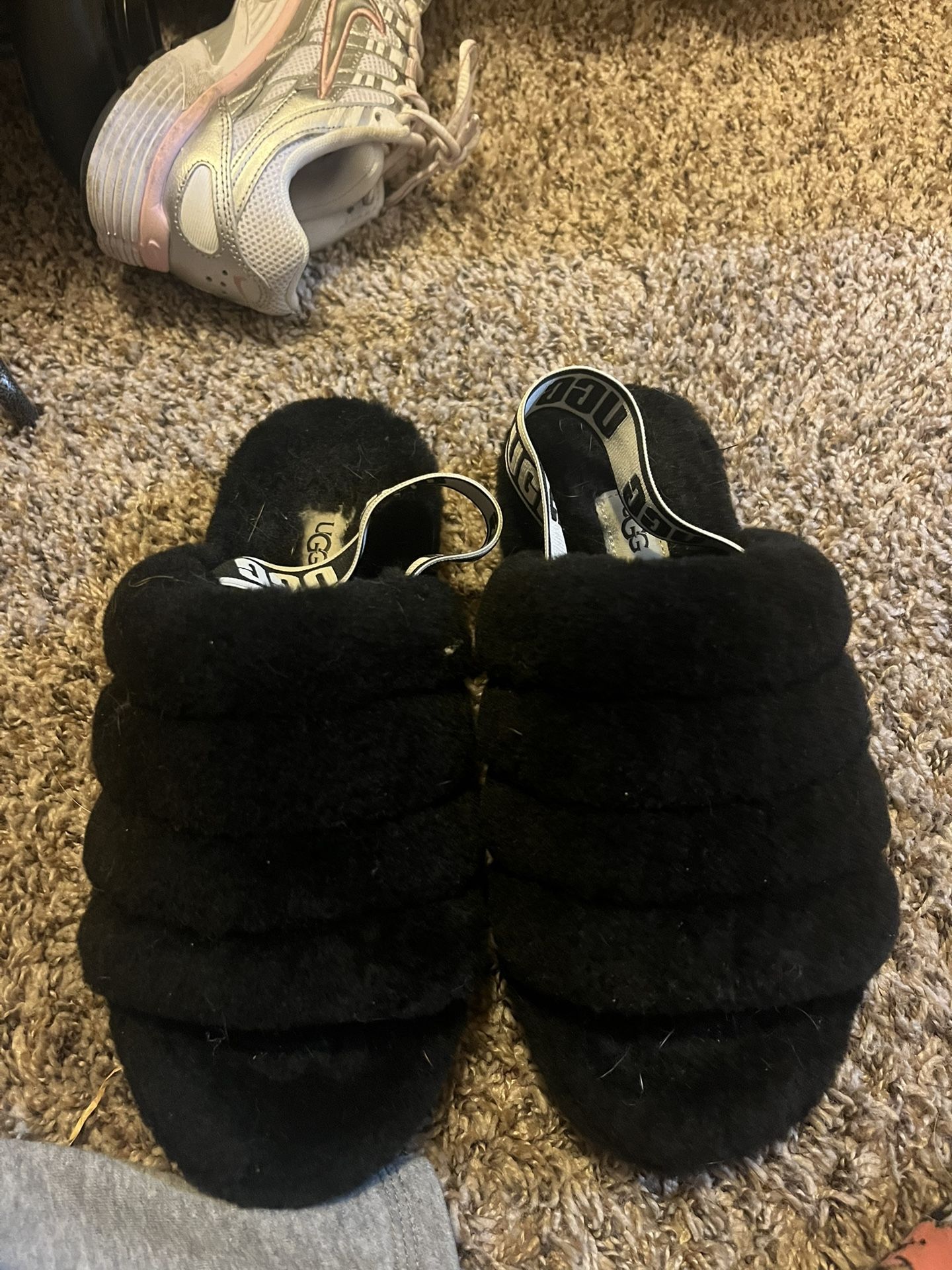 Black Fluffy Slip On Women’s UGGS