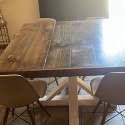 Wood Kitchen Table 