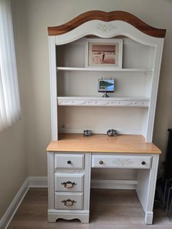 Desk and bookcase